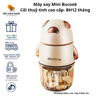 Máy xay Mini nhỏ gọn tiện lợi, cối xay thuỷ tinh cao cấp,trục máy siêu khoẻ-BH12 tháng