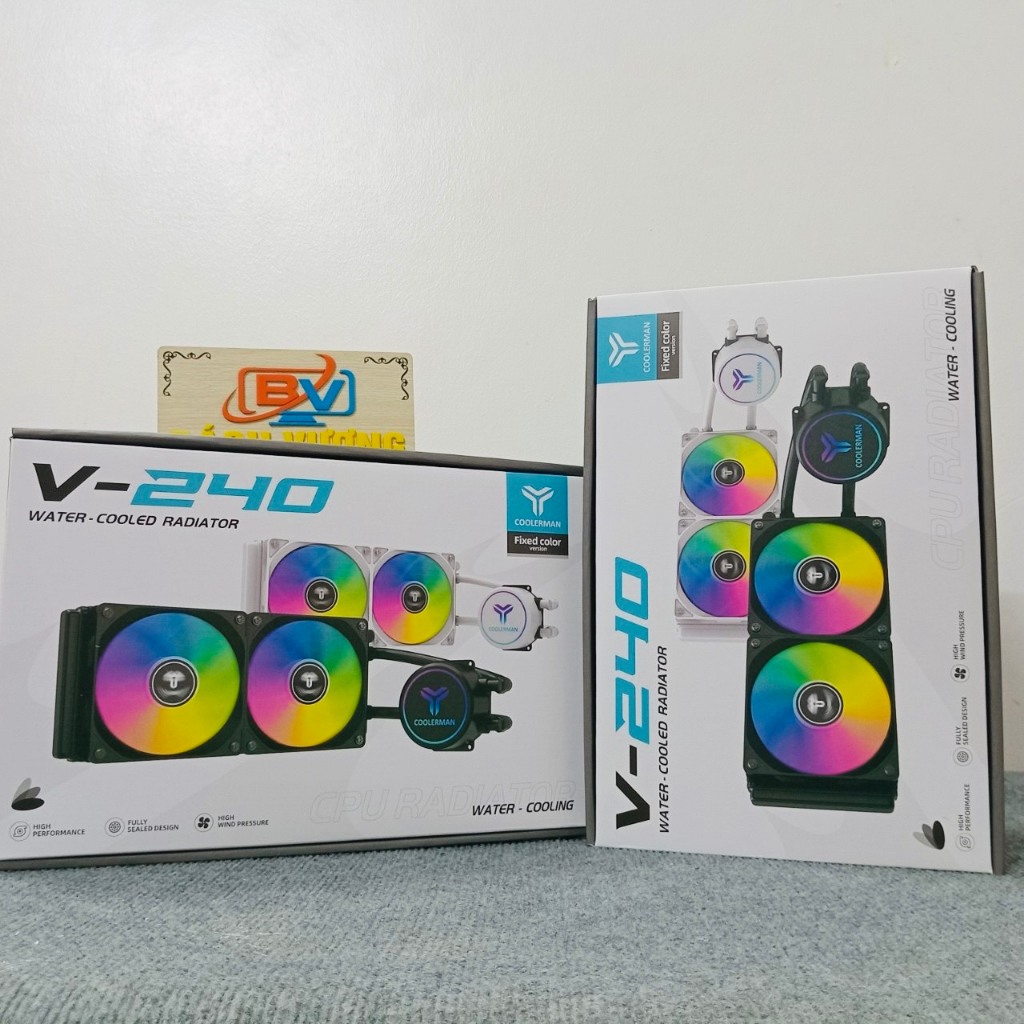 TẢN NƯỚC COOLERMAN V-240 BLACK NEW BẢO HÀNH 12 THÁNG