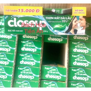 Kem đánh răng Closeup bạc hà thơm mát bất tận 180g -230g+bàn chải