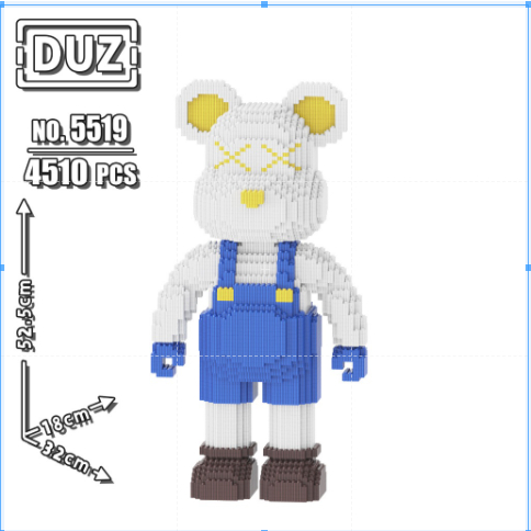 Mô hình láp ráp bearbrick 33cm, 55cm 5000 chi tiết, đa dạng mẫu mã