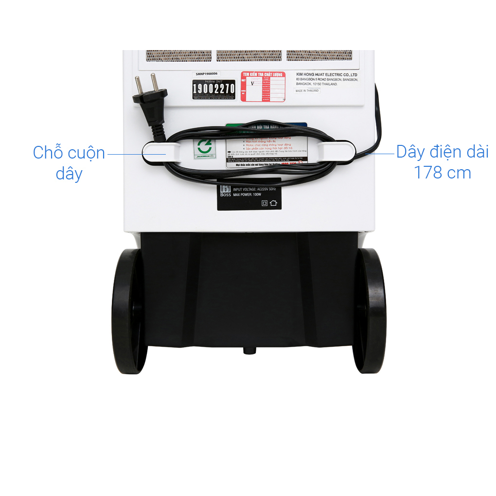 S-102 - Quạt điều hòa Boss S102 - BẢO HÀNH CHÍNH HÃNG