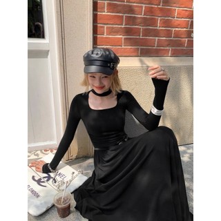 Đầm cổ U Phố trocker cá tính thiết kế eo trên cực kỳ tôn dáng - sena dress