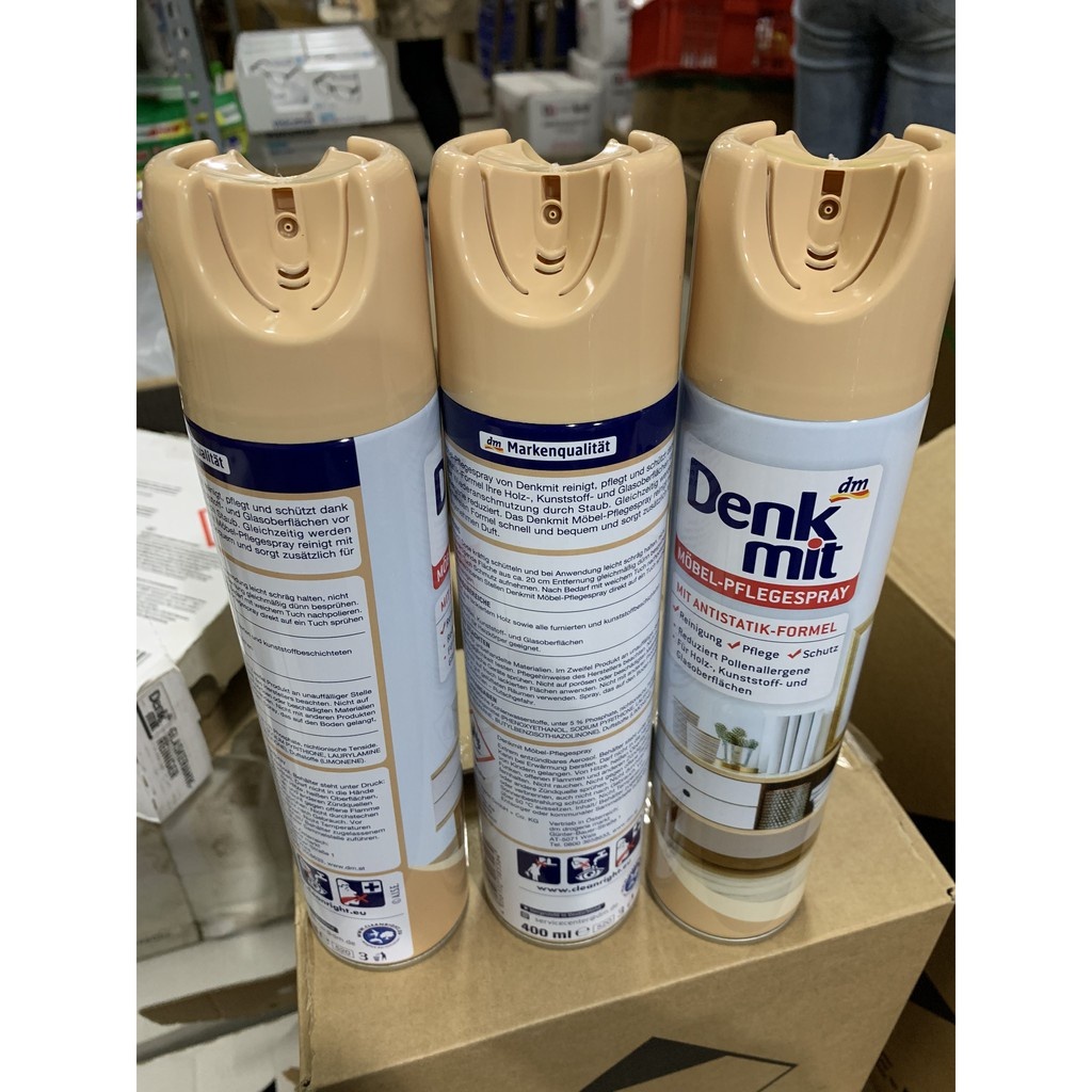 Xịt Vệ Sinh Đồ Gỗ, Nội Thất Gỗ Denkmit 400ml Giúp Vệ Sinh, Làm Bóng Và Bảo Vệ Bề Mặt Gỗ Tomlige Hàng Đức