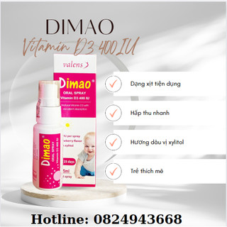 Dimao - Vitamin D3 400UI dạng xịt (tặng quà)