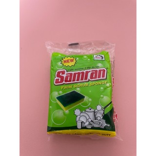 Miếng cước rửa chén 2 lớp da lợn Samran
