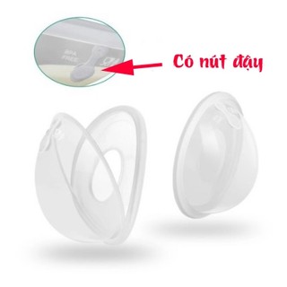 Phễu hứng sữa silicon cmbear có nút đậy ( Hộp 2 chiếc )