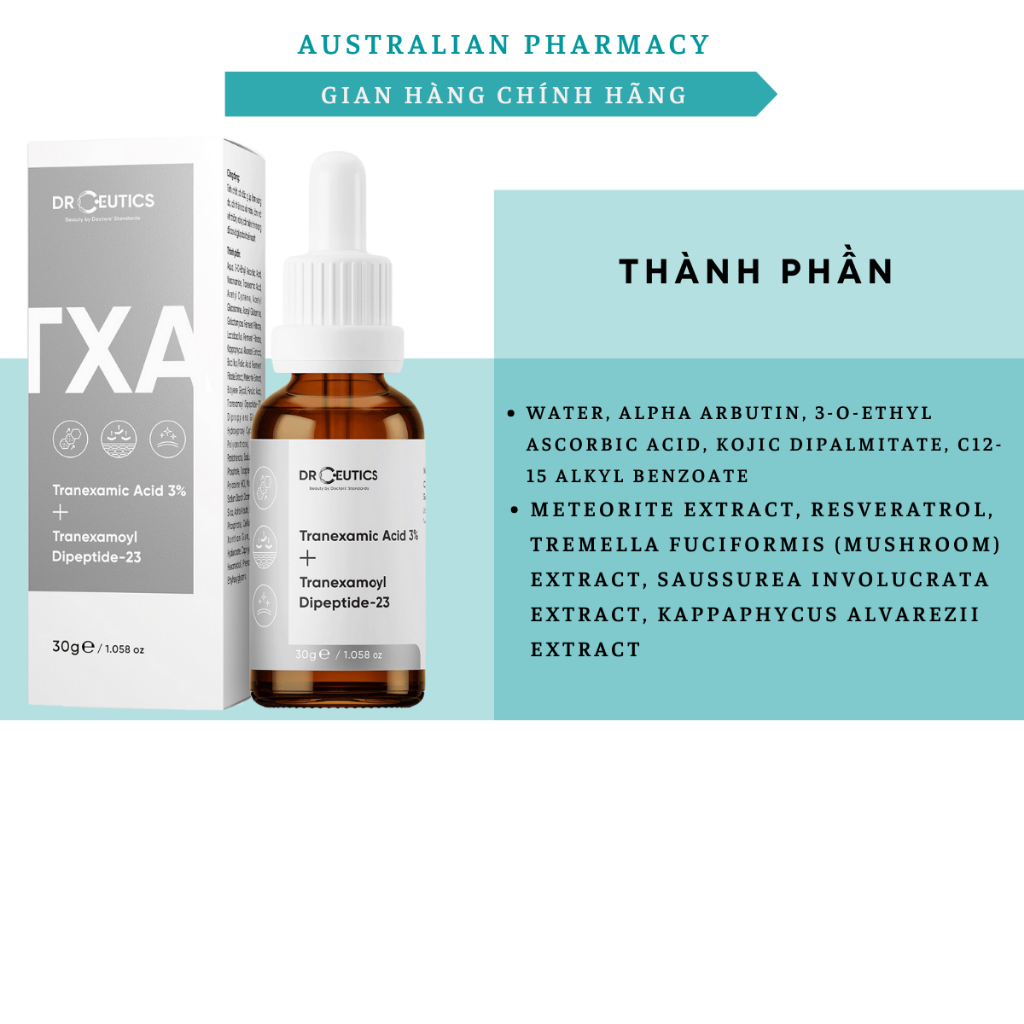 Tinh Chất DR.CEUTICS Tranexamic 3% Làm Mờ Nám Sáng Da