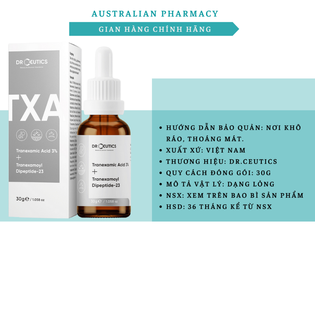 Tinh Chất DR.CEUTICS Tranexamic 3% Làm Mờ Nám Sáng Da