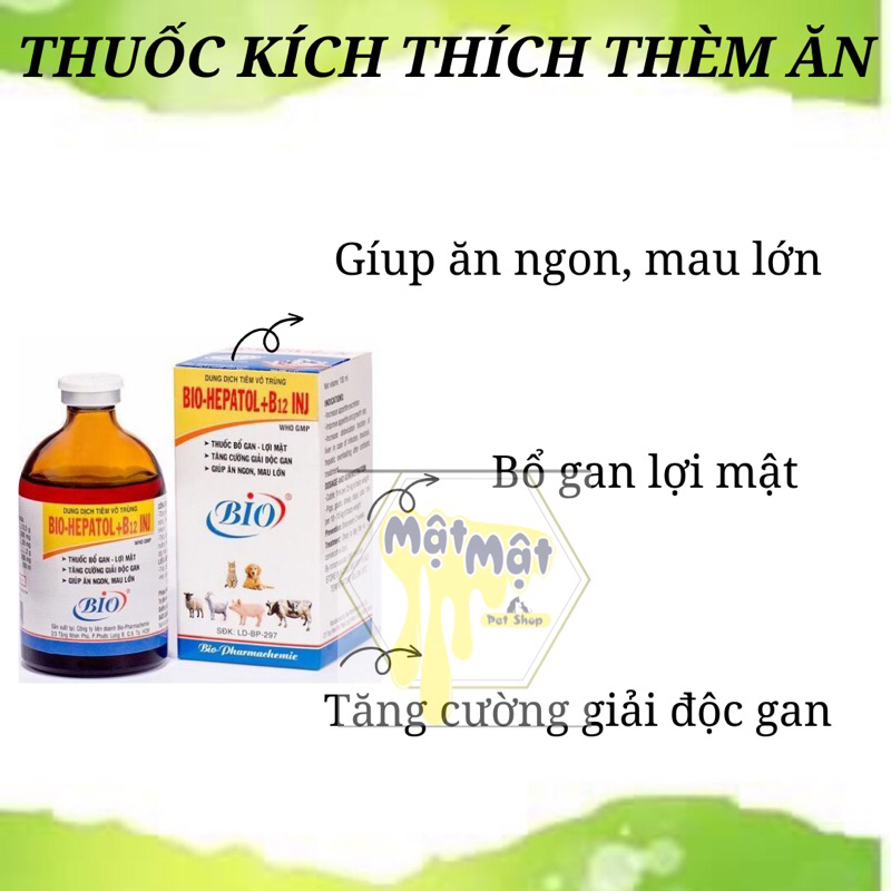 Thu ốc kích thích thèm ăn cho chó mèo - Bio Hepatol