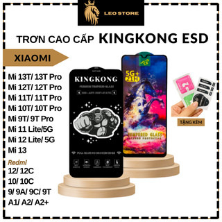 Cường lực lion king Xiaomi Redmi 9 9A 9C 9T 10 10A 10C 12C A1- Cao cấp- Chống tĩnh điện và bụi- Hạn chế vân tay [ESD]