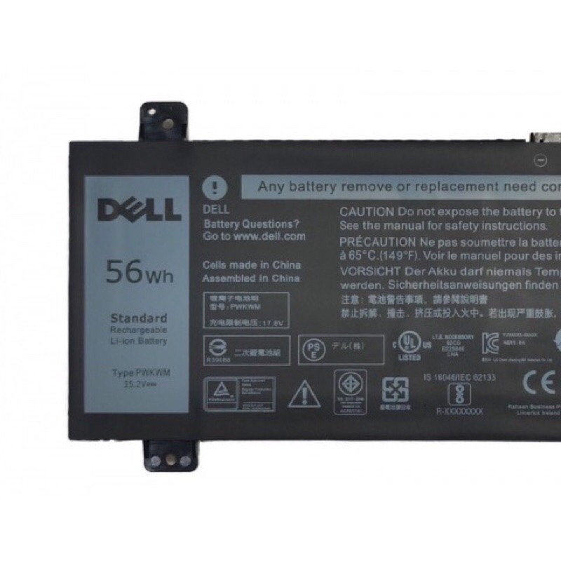 🎁HÀNG ZIN XỊN🎁 Pin laptop Dell Inspiron 14 7000 7466 7467 PWKWM 56Wh