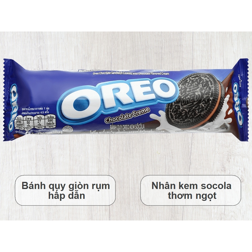 Bánh Quy Sôcôla Oreo Vị Chocolate