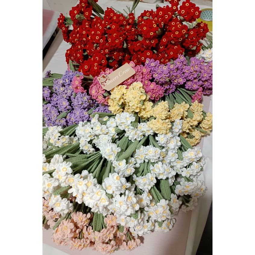 Hoa len - Cành hoa lẻ hoa lưu ly 6 bông NOOU Florist