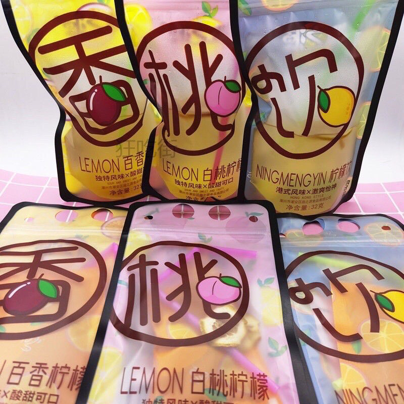 TRÀ CHANH TÚI ZIP KÈM ỐNG HÚT SIÊU TIỆN LỢI