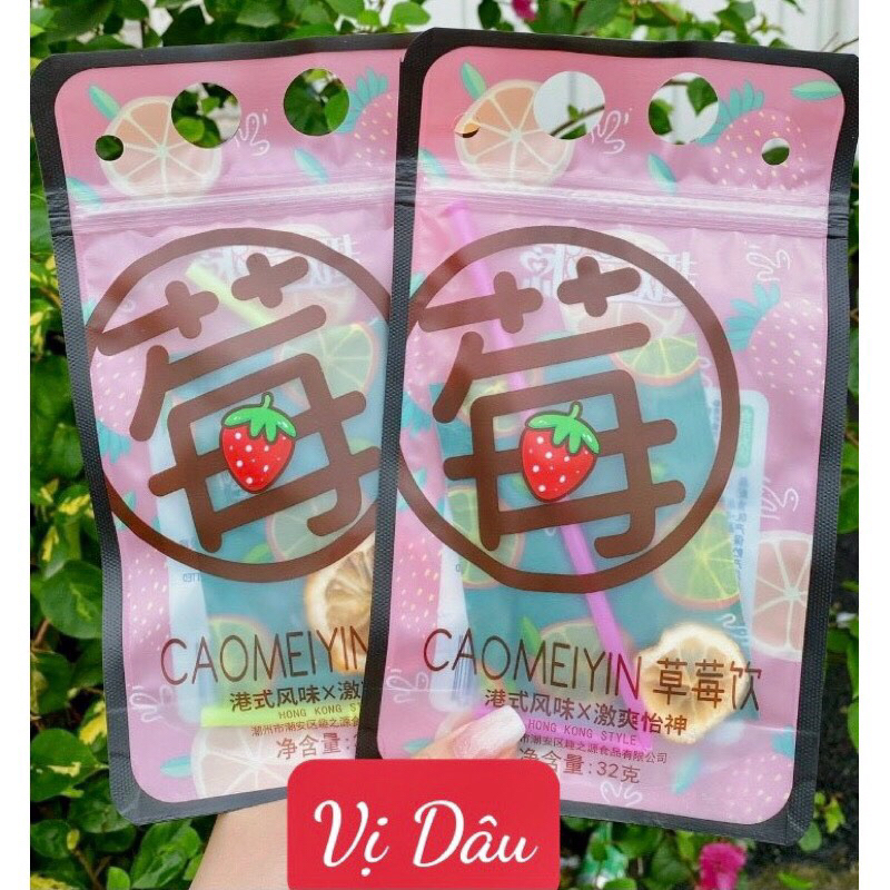 TRÀ CHANH TÚI ZIP KÈM ỐNG HÚT SIÊU TIỆN LỢI