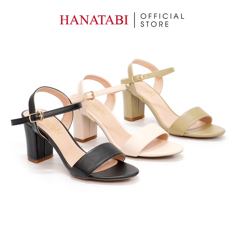 Sandal Nữ Hanatabi Gót Vuông Cao 7cm Hậu C Đế TA Cao Cấp Chống Trơn Trượt Mã HNSDG616