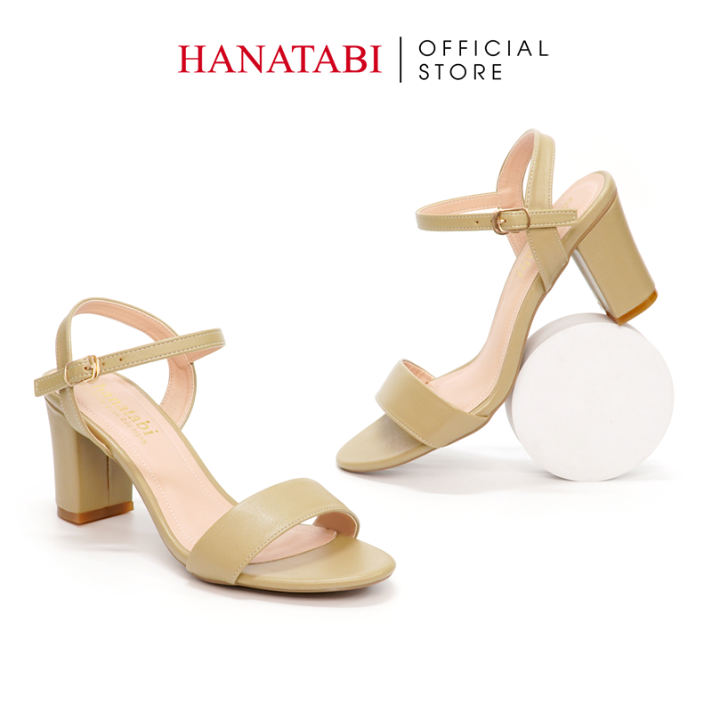 Sandal Nữ Hanatabi Gót Vuông Cao 7cm Hậu C Đế TA Cao Cấp Chống Trơn Trượt Mã HNSDG616