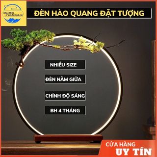 Kệ đèn led đặt tượng  sử dụng chân cắm USB- đèn led hào quang trang trí tượng phật, lũa kiểng
