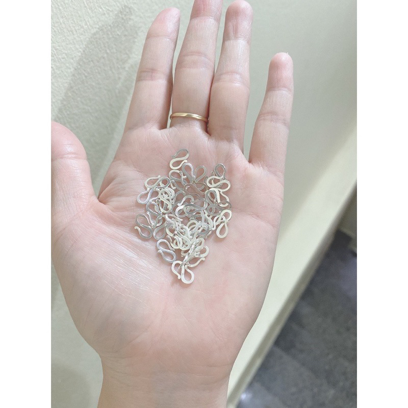 Khoá dây chuyền móc chữ S bạc ta nguyên chât _ bạc Taj