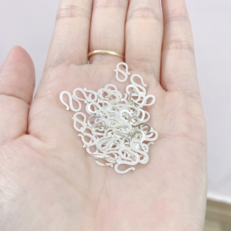 Khoá dây chuyền móc chữ S bạc ta nguyên chât _ bạc Taj