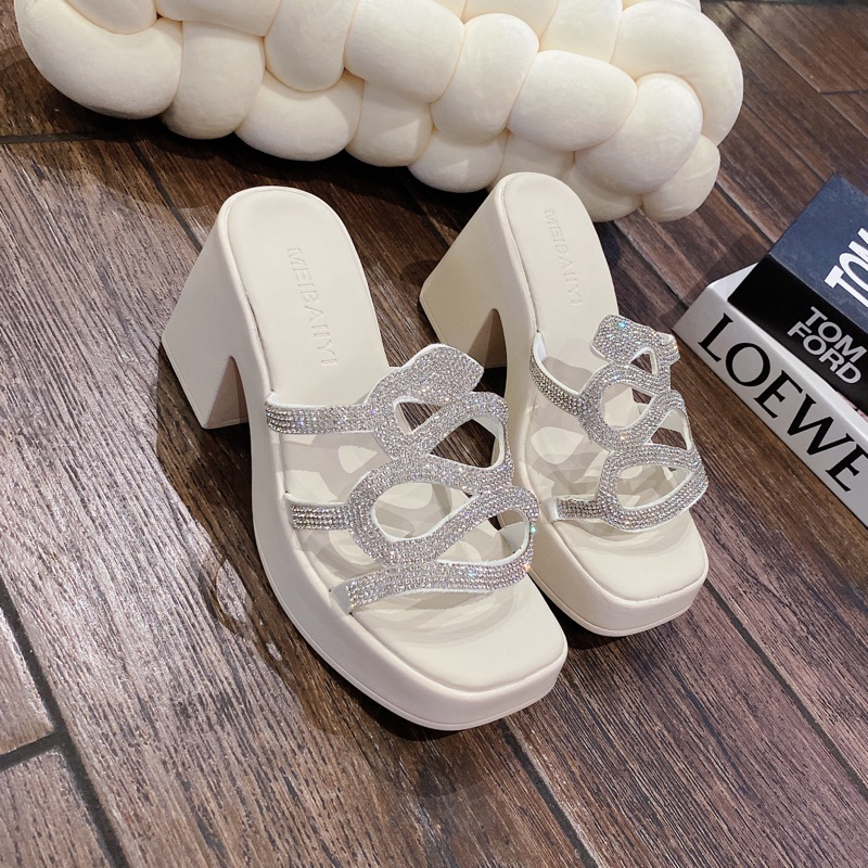 DÉP GÓT VUÔNG DÂY ĐÁ XOÀN 😍