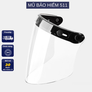 Kính gắn mũ bảo hiểm 3/4 - 1/2 chống xước cao cấp Flat Royal