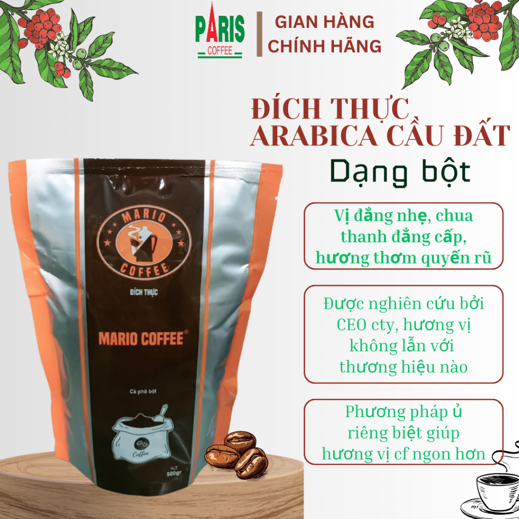 Cà phê bột Đích thực 100% Arabica - Đắng nhẹ, chua thanh đẳng cấp