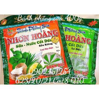 Bánh phồng sữa lá dứa nước cốt dừa sầu riêng nhơn hoàng