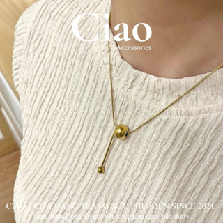 [HOẢ TỐC 1H] Dây chuyền/ Vòng cổ titan không gỉ thiết kế đính charm trendy Teria Ciao