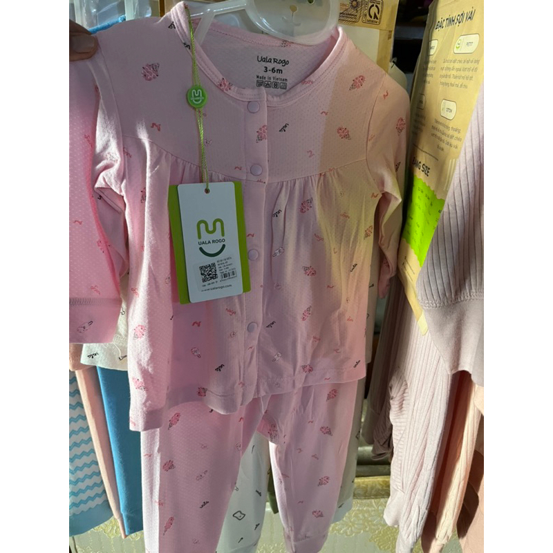 ULAROGO Bộ body liền cotton tăm
