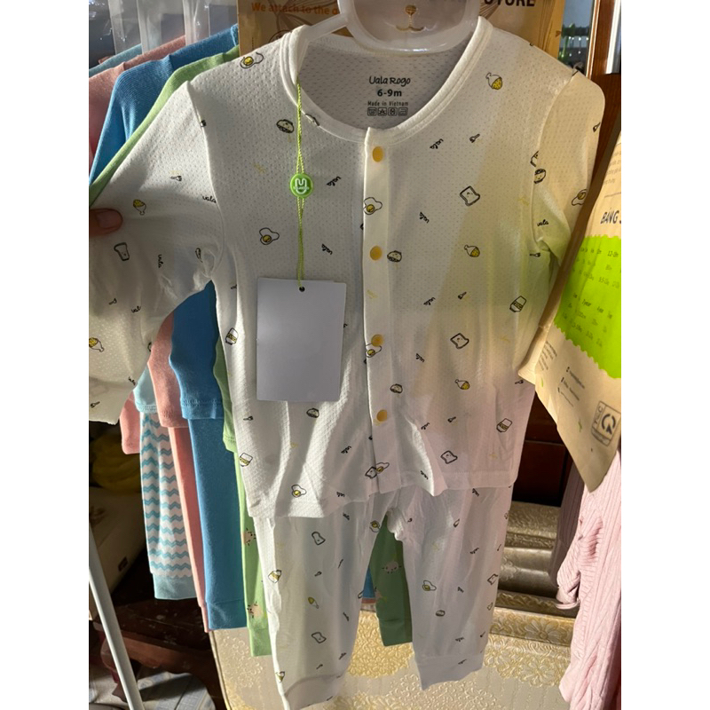 ULAROGO Bộ body liền cotton tăm
