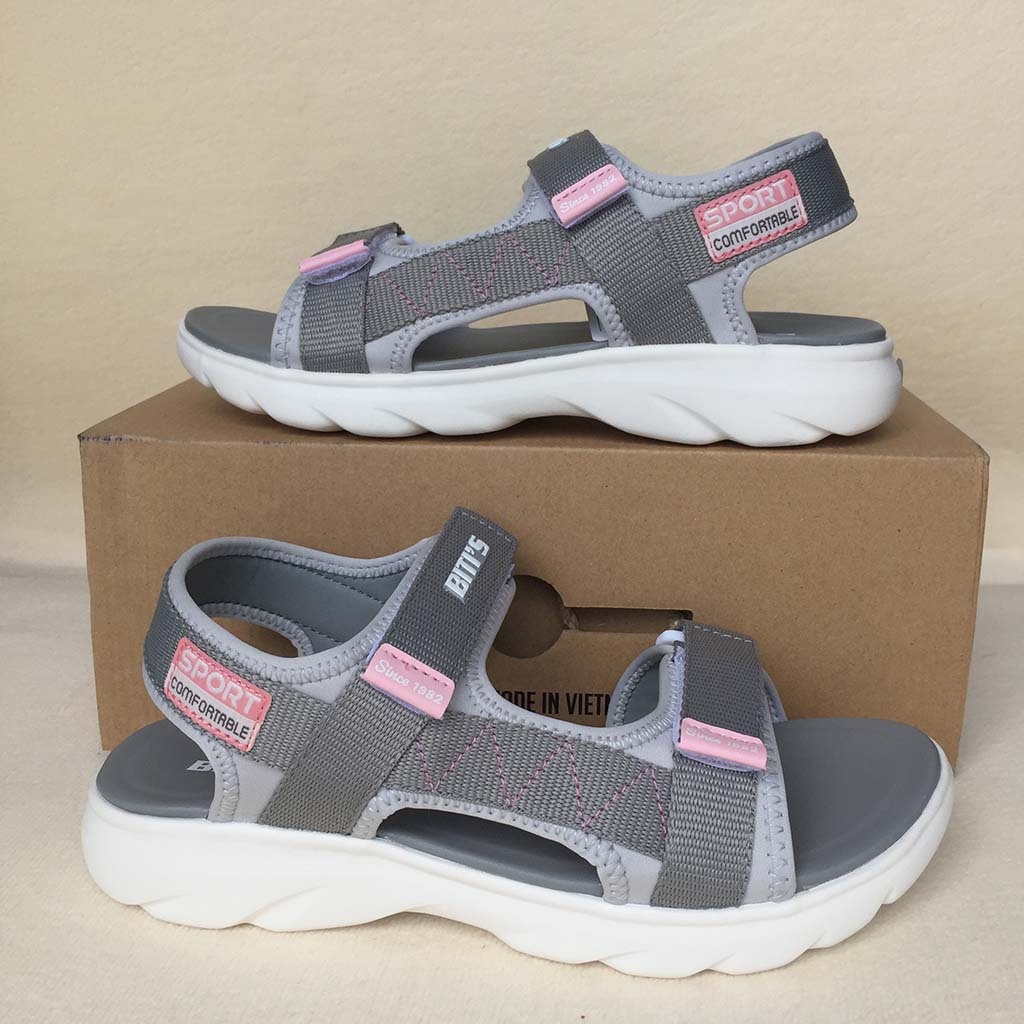 Dép Sandal Quai Hậu Bé Gái - Học Sinh Nữ BEG001200XAM