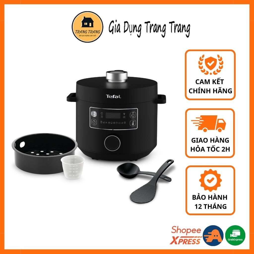 Nồi áp suất điện đa năng Tefal CY754830 Turbo Cuisine 5L, 10 chương trình nấu