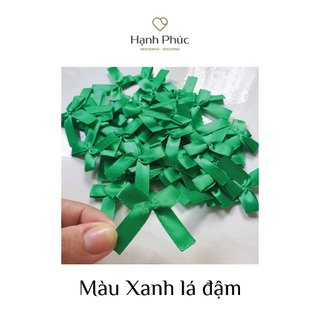 Nơ lụa cột sẵn trang trí - bản rộng 1cm