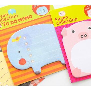 Giấy Note Ghi Chú Giấy Nhớ Hình Động Vật Hoạt Hình Dễ Thương Sáng Tạo