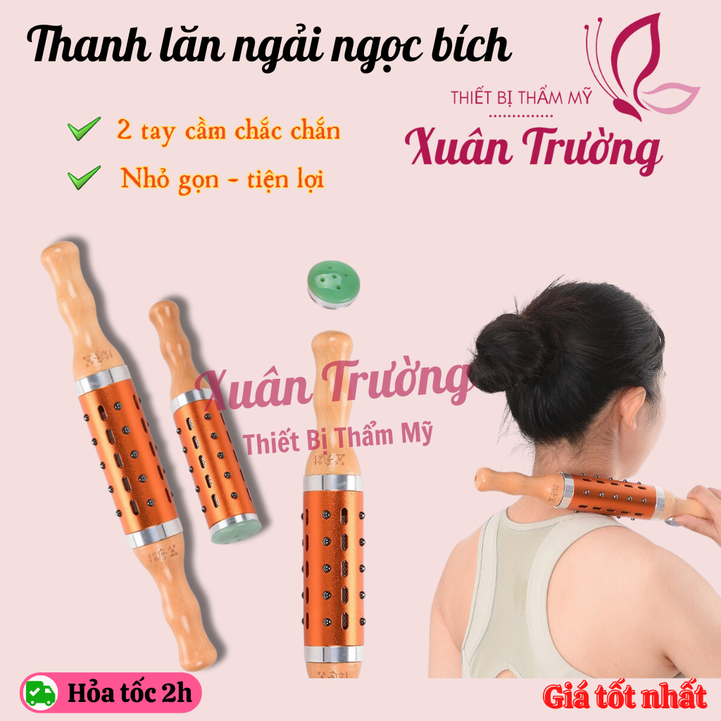 Thanh lăn ngải cứu ngọc bích massage