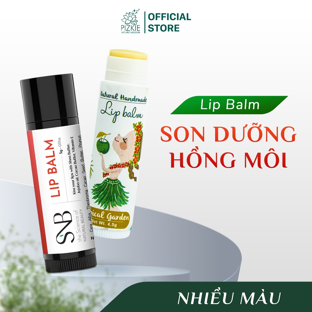 Son Dưỡng Môi Thiên Nhiên FRUITY PIZKIE Dưỡng Ẩm Môi, Giúp Đôi Môi Mềm Mại, Mờ Nếp Nhăn, Chống Lão Hóa