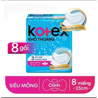Băng vệ sinh Kotex Khô Thoáng gói 8 miếng 23cm