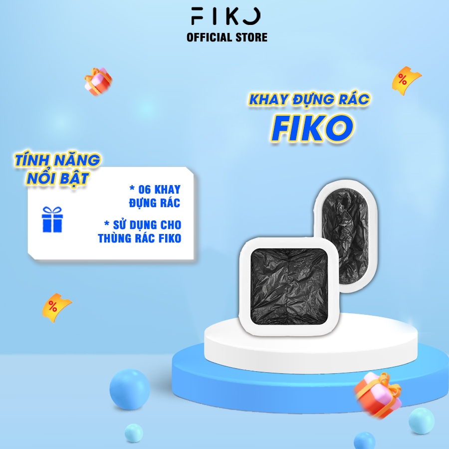 Hộp 6 khay rác dùng cho thùng rác FIKO