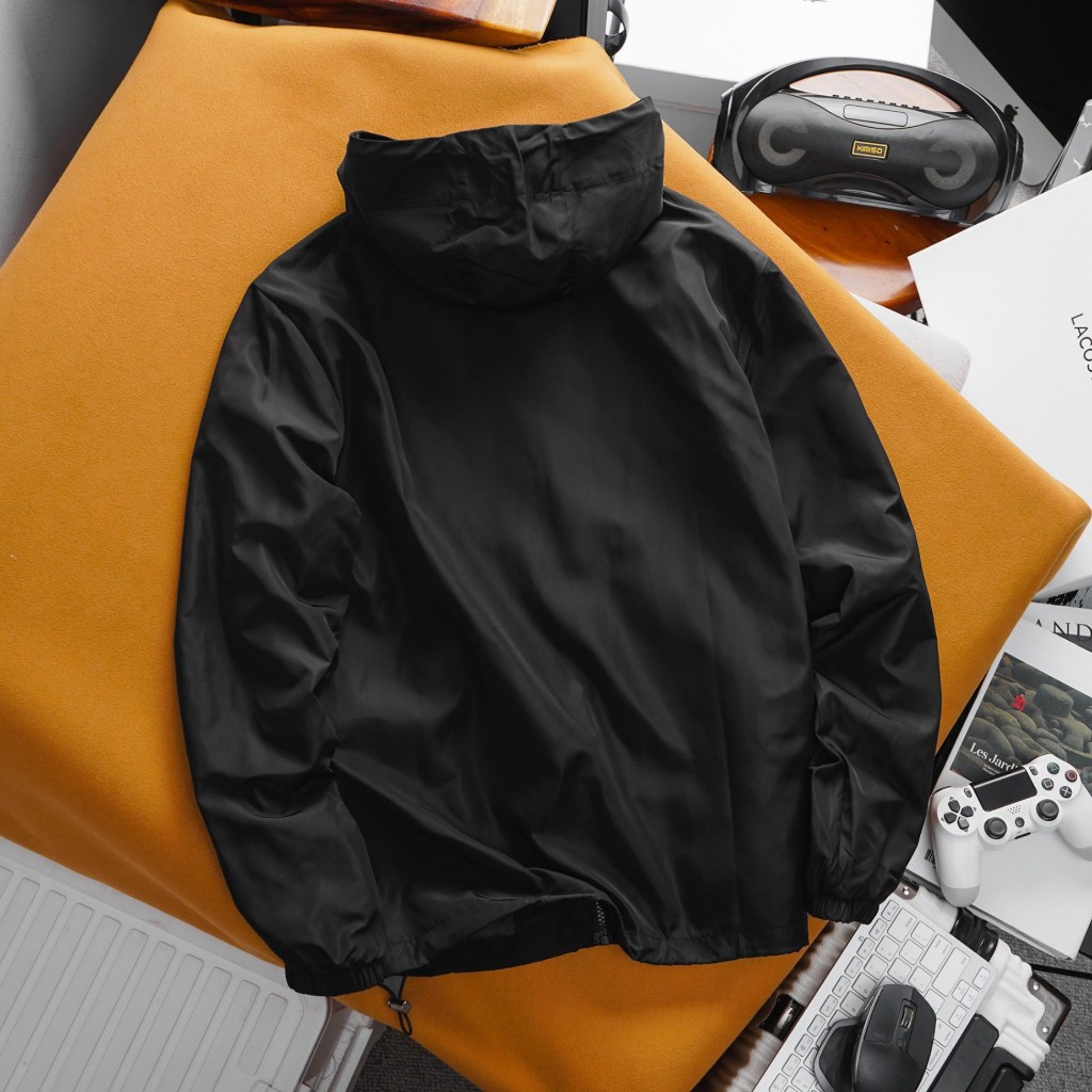 Áo Khoác Gió LCST Trơn 2 lớp, bo tay cản gió hiệu quả, mũ liền, AG31 - Hàng VNXK
