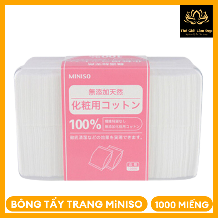 Bông tẩy trang -Bông đắp toner siêu mềm mịn Miniso