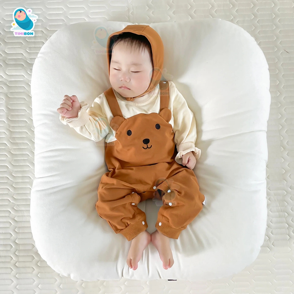 Body Dài Tay Cho Bé Hình Gấu Dễ Thương, Bodysuit Cho Bé Gái Bé Trai Chất Cotton Mẫu Quần Áo Sơ Sinh -