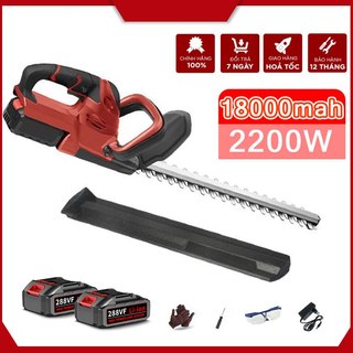 Máy cắt cỏ 2200w 1800mah máy cắt tỉa hàng rào cây cảnh dùng pin 18v - 21v, máy cắt hàng rào tỉa cành cầm tay