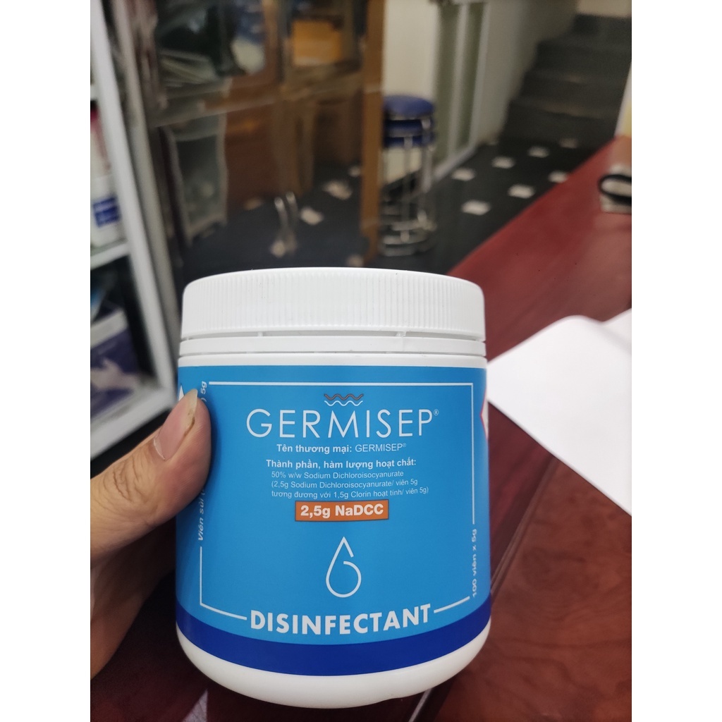 Combo 5 Viên Sát Khuẩn Germisep, Khử Trùng, Tẩy Uế Nhà Cửa, Phòng Khám, Bệnh Viện