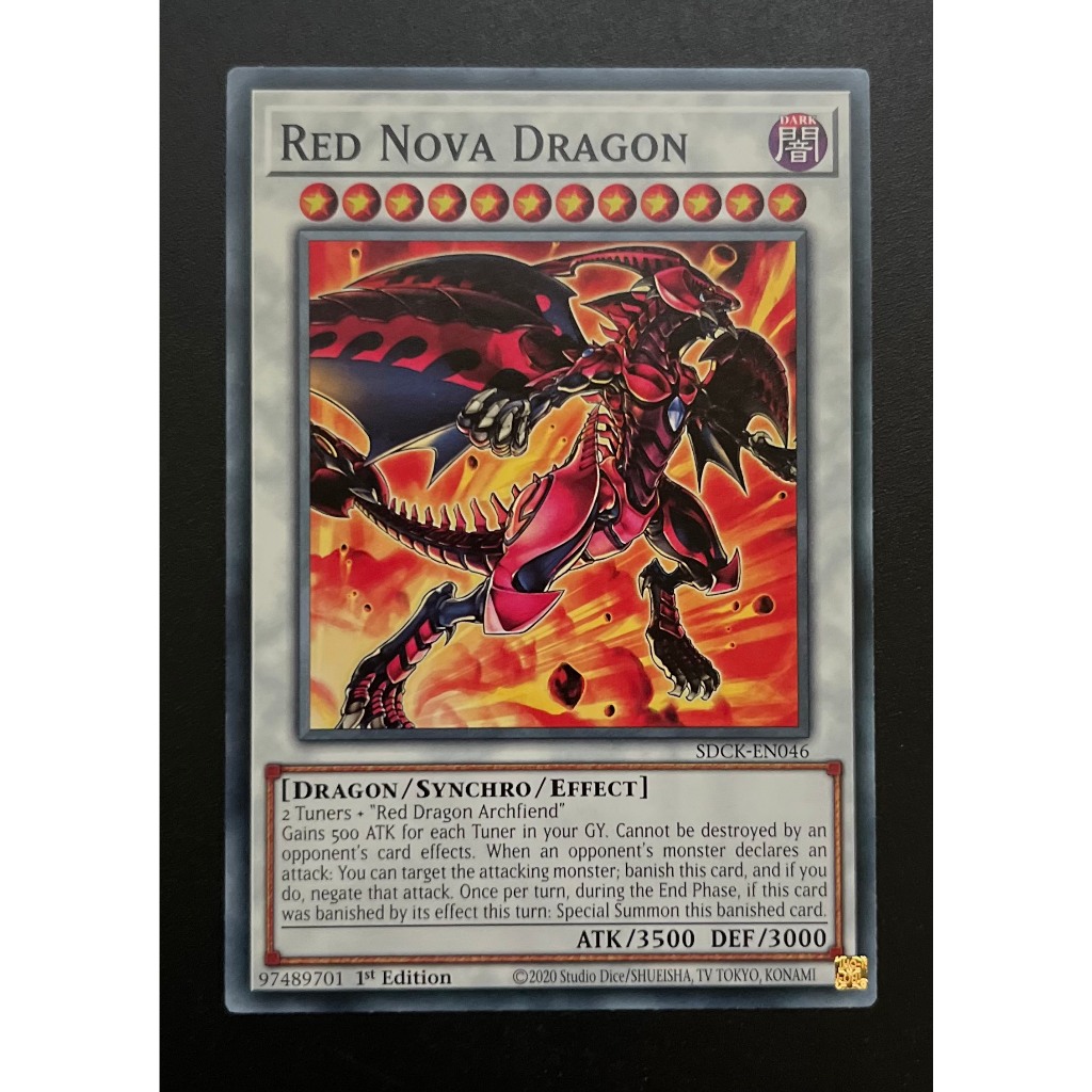 YMS - [Thẻ bài Yugioh] - [TCG-UK] - SDCK-EN046 - Red Nova Dragon - Common