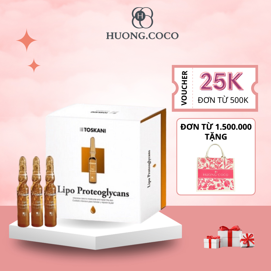 Tinh chất dưỡng ẩm phục hồi da Toskani Lipo Proteoglycans Ampoule