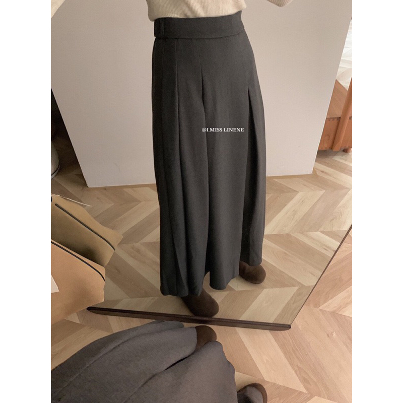 Chân váy dạ xếp li I MISS LINENE 80176 // Hàng có sẵn 🇰🇷