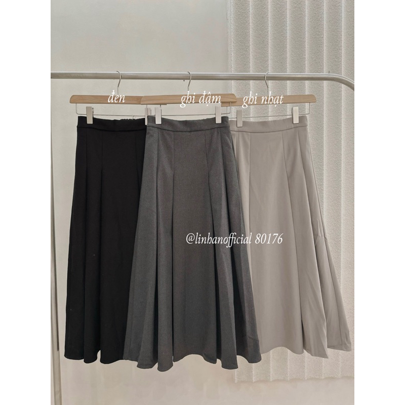Chân váy dạ xếp li I MISS LINENE 80176 // Hàng có sẵn 🇰🇷