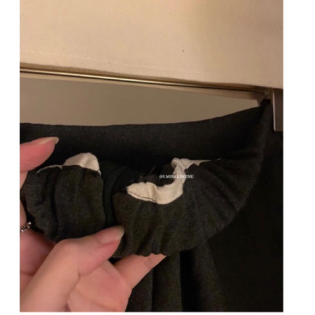 Chân váy dạ xếp li I MISS LINENE 80176 // Hàng có sẵn 🇰🇷