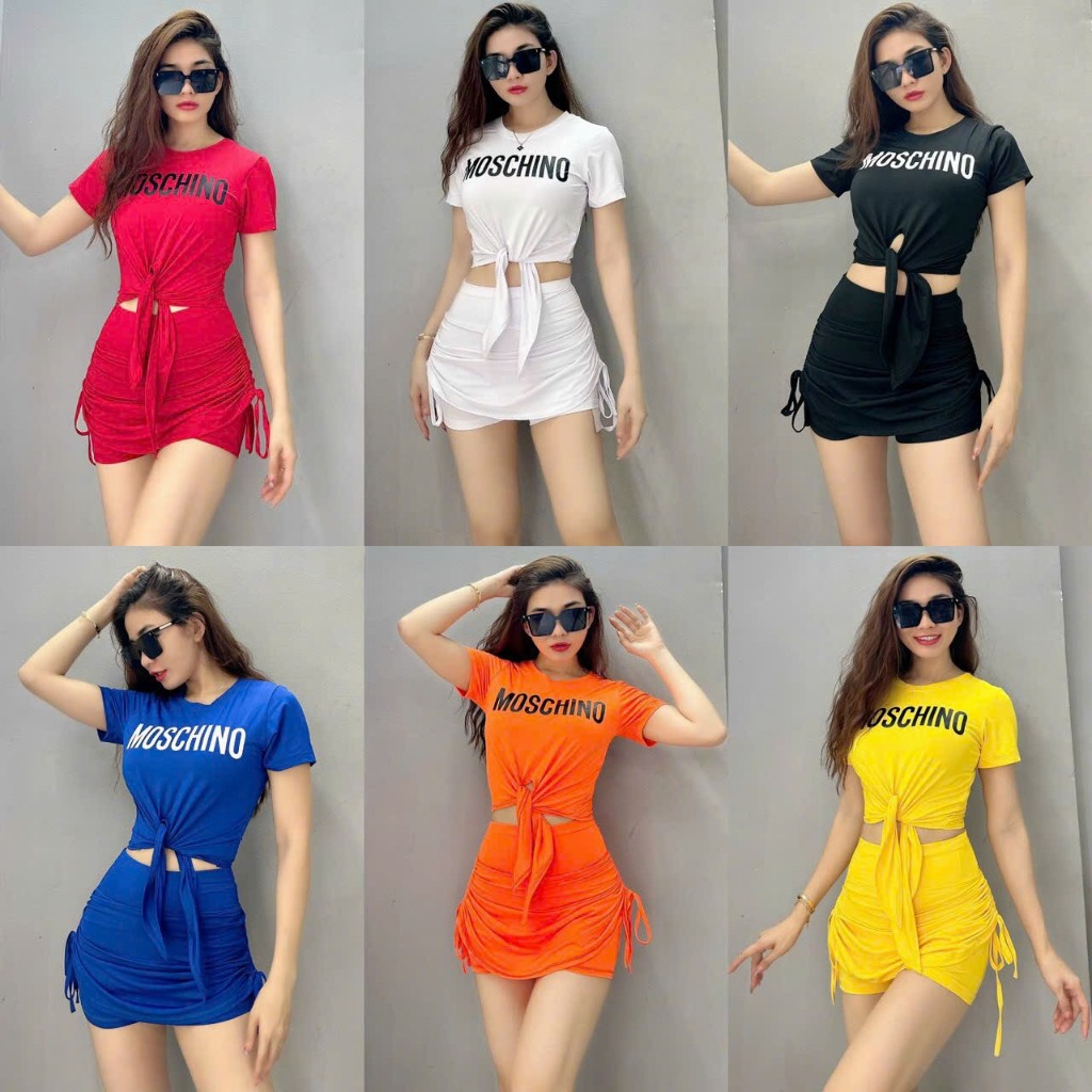 Áo Tập Thể Thao Nữ Áo Croptop Cột Eo Tập Gym Yoga Aerobic Cầu Lông - Thun Lạnh Cao Cấp